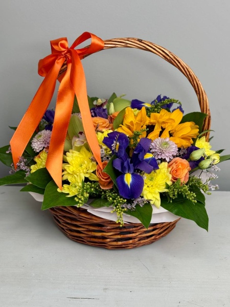 Композиция в корзине с подсолнухом (1)