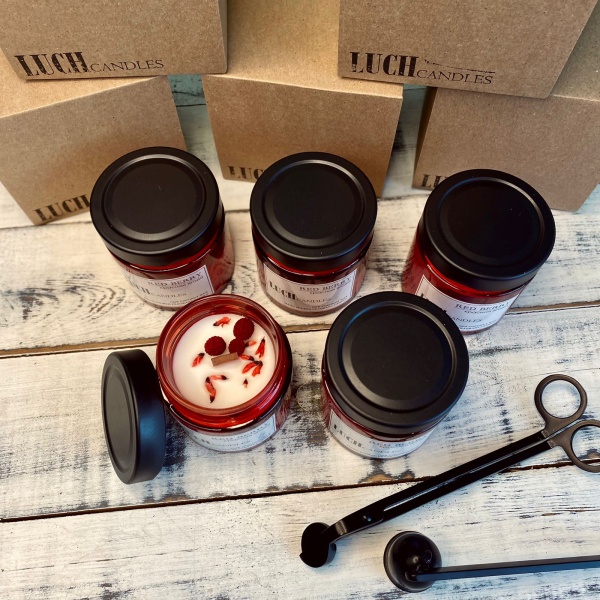 LUCHcandles Аромасвеча 50-33 Красная ягода 200мл (2)