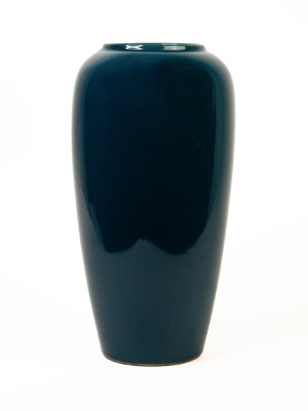 Ваза керамика Boho D16xH36 см синий