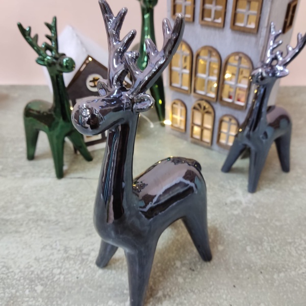 НГ Фигурка Олень зел-синий перламутр 727-182 (4)