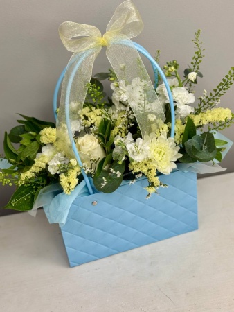 Композиция Северные просторы с розой и маттиолой (2)