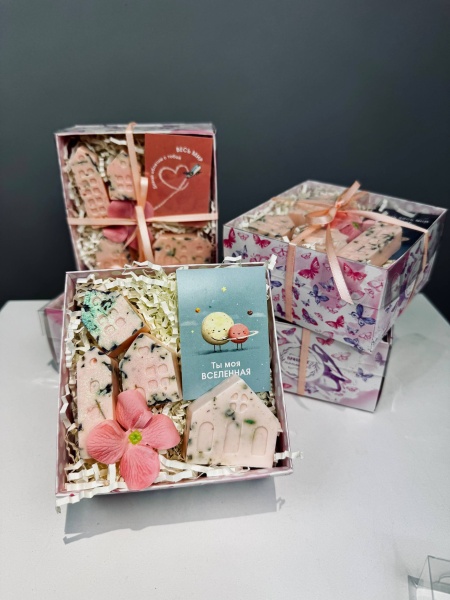 Мыльная история. Набор фигурного мыла домики  (2)