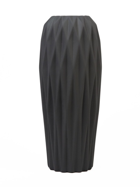 Ваза керамика Bauhaus D14хН33 см серый