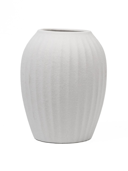 Ваза керамика Velvet D15xH20 см белый